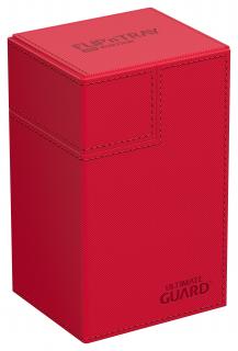Ultimate Guard - krabička na karty - Flip`n`Tray 80+ XenoSkin Monocolor Red
