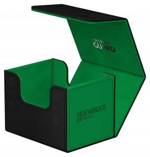 Ultimate Guard - krabička na karty - Sidewinder 100+ XenoSkin Synergy Black/Green