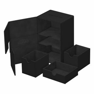 Ultimate Guard - krabička na karty - Twin Flip`n`Tray 160+ XenoSkin Monocolor Black