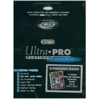 Ultra Pro - stránky na karty - 9-Pocket Platinum Pages Box (100 ks)