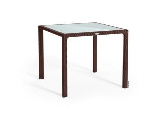 Stůl malý Barva: Mokka, Deska: Skleněná
