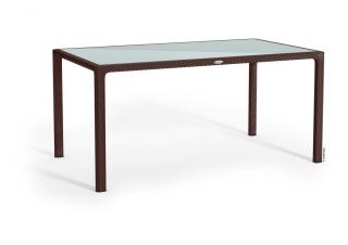 Stůl velký Barva: Mokka, Deska: Skleněná