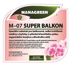 Substrát M-07 SUPER BALKON Velikost: 15 litrů
