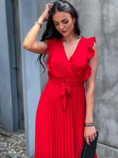 Dámské dlouhé šaty Amanda Barva a velikost: Červená