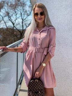 Dámské šaty Ellen Barva a velikost: Světle růžová