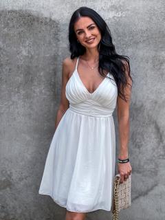 Dámské šaty Liliana- Bílá Barva a velikost: UNI