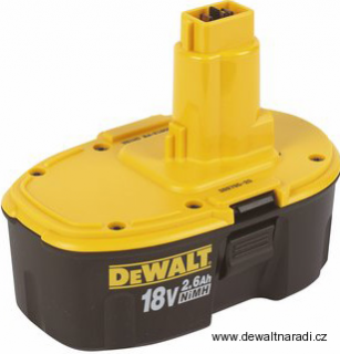 Aku vrtačka DEWALT DC725 18V s příklepem náhradní díly Varianta: BATERIE DE9503 18V 2,6Ah NiMH