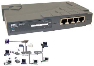 ROUTER SMC 7004ABR Barricade, 4x10/100 Switch, Print server