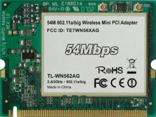 TP-Link TL-WN562AG Wifi do miniPCI, Atheros 5006X, 802.11a/b/g, 2,4 GHz a 5GHz
