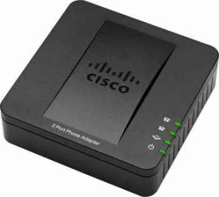 VoIP brána, Cisco SPA112 telefonní adaptér, 1xRJ-45,2xRJ-11, 2xSIP