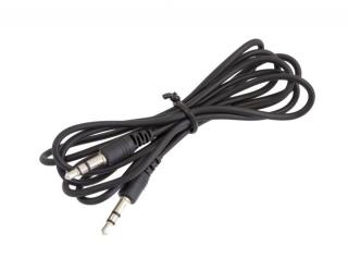 Adaptér Jack 3,5mm x Jack 3,5mm audio kabel černý 2m + dárek MAXY 1ks 1361