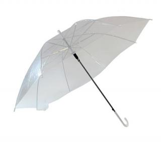 Dámský průhledný deštník čirý + dárek MAXY 1ks 4885
