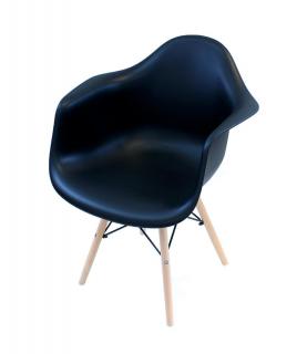 Designová židle styl DSW černá + dárek MAXY 1ks 7005