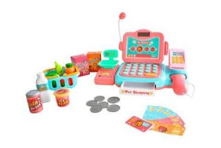 Dětská digitální pokladna, skener, čtečka, kalkulačka+ dárek MAXY 1ks 8824