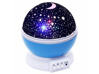Dětská lampička projektor noční oblohy osvětlení EXTRA + dárek !! MAXY 1ks 4275
