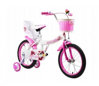 Dětské kolo HAPPY BABY 12 PALCŮ růžové + sedátko + dárek MAXY 1ks 6103