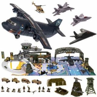 Dětské vojenské letiště s letadly a příslušenstvím + dárek MAXY 1ks 7193