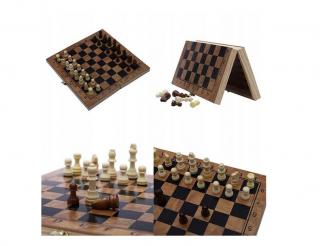 dřevěné šachy turistické  + dárek MAXY 1ks 8364