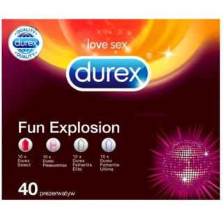 Durex Fun Explosion 40 ks + dárek MAXY 1ks 8134