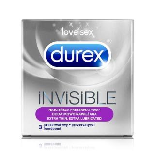 Durex Invisible Extra Thin Extra Lubricated 10ks + dárek MAXY 1ks 9389