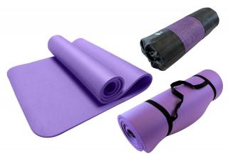 Fitness podložka na cvičení 180 x 60 cm fialová + dárek MAXY 1ks 9218