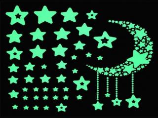 Fluorescent Sticker - Hvězdy + dárek MAXY 1ks 1044