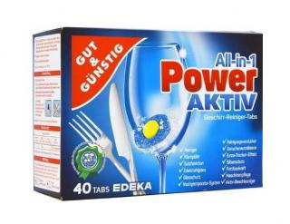 G&amp;G Power 40 NĚMECKÉ tablety do myčky v jednom + dárek MAXY 1ks 5779