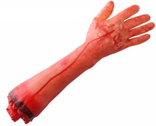 Halloween děsivé ruka přerušil část těla krvavé paže Uřízlá+ dárek MAXY 1ks 2700