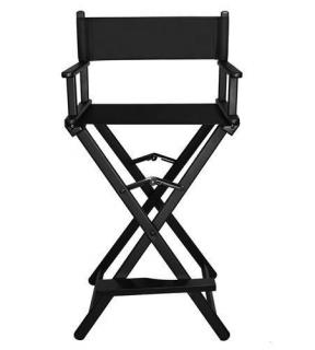 Hliníková skládací kosmetická židle černá + dárek MAXY 1ks 6116