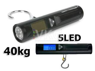 Hmotnost 40 kg rybolov ELECTRONIC LCD LED svítilna VER MAXY 1ks 9228