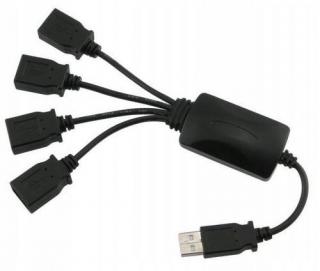 Hub 4 porty USB kabely + dárek!! MAXY 1ks 2944
