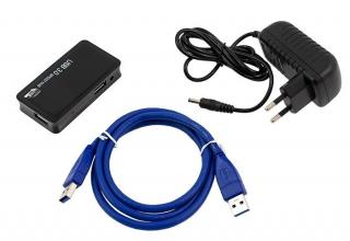 HUB USB 3.0 7 portů USB + Napájení 5V + dárek MAXY 1ks 8661