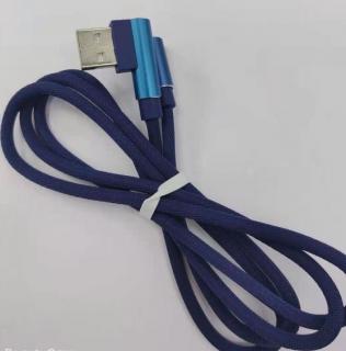 KABEL USB - USB C ÚHLOVÁ MODRÁ  + dárek MAXY 1ks 1442