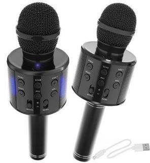 Karaoke bluetooth mikrofon černý + dárek MAXY 1ks 3498