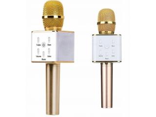 Karaoke bluetooth mikrofon zlatá se stereo reproduktorem + dárek MAXY 1ks 3494