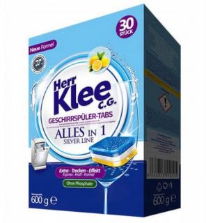 Klee německé tablety myčky nádobí CITRON 7v1 30ks DE + dárek MAXY 1ks 4390