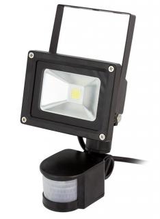 LED reflektor s čidlem pohybu černý  + dárek MAXY 1ks 7007