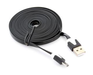 Micro USB kabel 3 m černá + dárek MAXY 1ks 1206