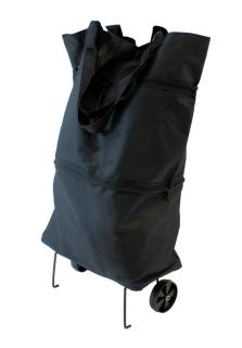 Nákupní taška na kolečkách 48x27cm černá + dárek MAXY 1ks 5066