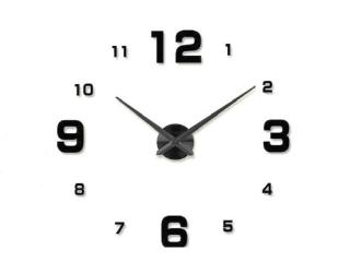 Nástěnné hodiny lepené 3D 130cm Moderní EXTRA MAXY 1ks 5725