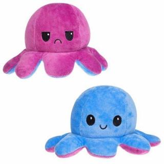 Oboustranná plyšová chobotnice modrá/fialová + dárek MAXY 1ks 2570