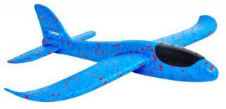 Pěnové Házecí Letadlo 37cm modré + dárek MAXY 1ks 1505