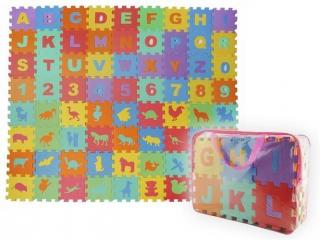 Pěnové puzzle 16 x 16cm - 72 ks  + dárek MAXY 1ks 5053