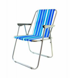 Plážové křeslo, židle - modre+ dárek MAXY 1ks 5178