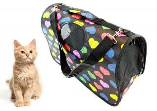 Přepravní taška pro zvířata vel. L barevná + dárek MAXY 1ks 4889