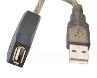 Prodlužovací kabel USB 2.0 aktivní 10m ssignální zesilovač + dárek MAXY 1ks 3933