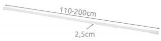 Rozpěrná teleskopická tyč chrom 110-200cm Ruční sprchová lišta + dárek MAXY 1ks 4385