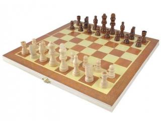 Šachy dřevěné + dárek MAXY 1ks 5315
