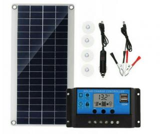 sada solárního panelu s regulátorem + dárek MAXY 1ks 6884