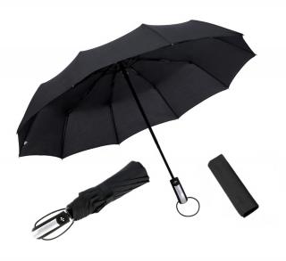 Skládací deštník černý 100 cm + dárek MAXY 1ks 3812